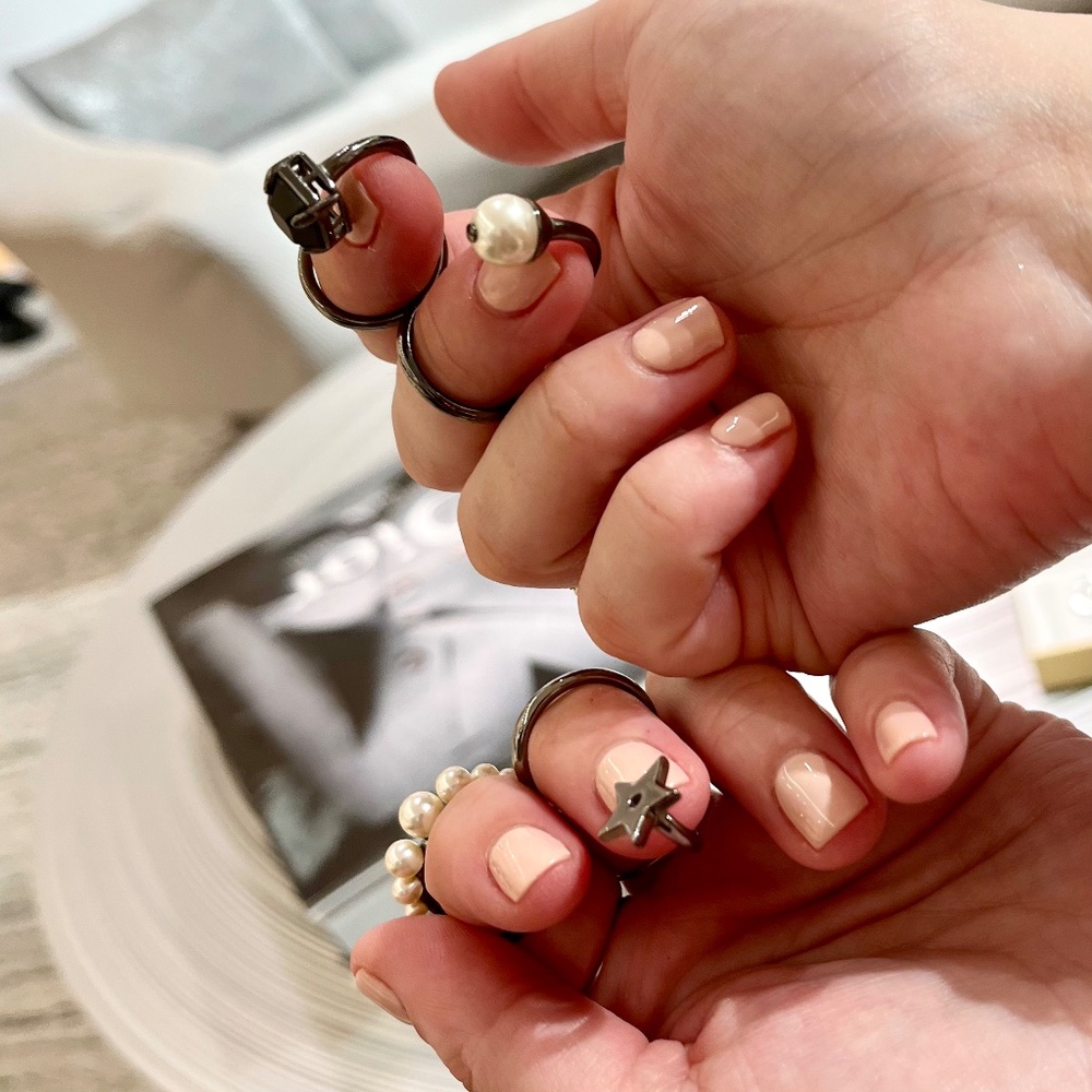 Dior Legacy Knuckle Ring Set - Gunmetal - Like New - Picture 3 of 8